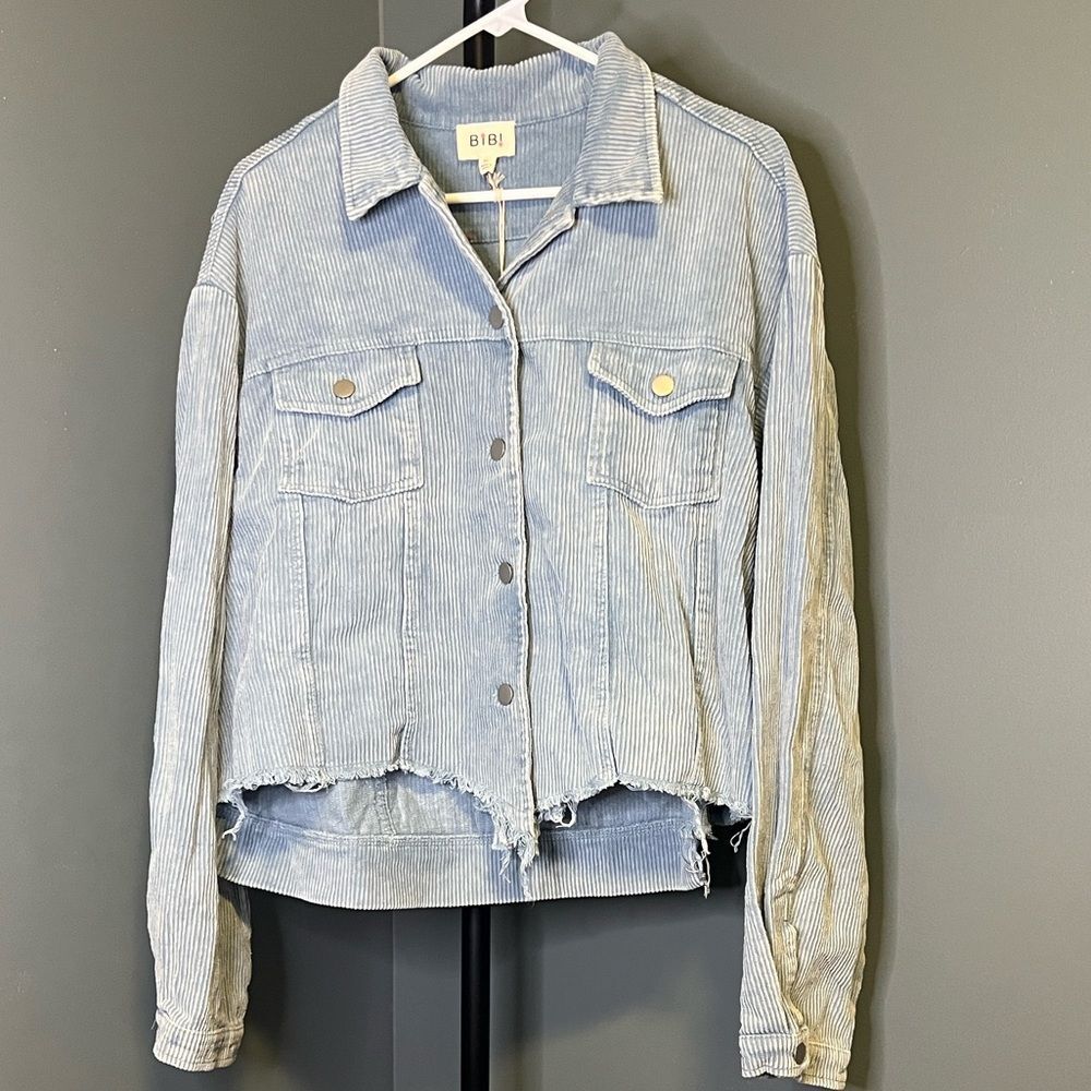 BiBi Vintage washed Blue Corduroy Jacket